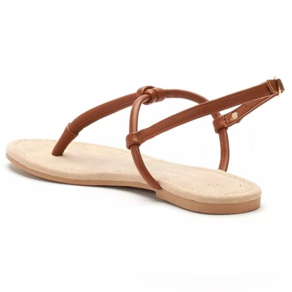 Lauren Conrad sandal with adjustable buckle Sz 9-10 tan/brown - Picture 9 of 9